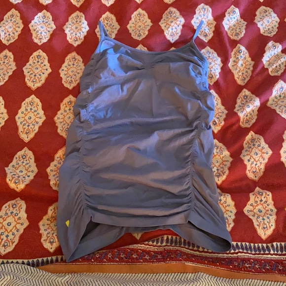 Lole Ruched Spaghetti Strap Tank Too - Picture 2 of 4